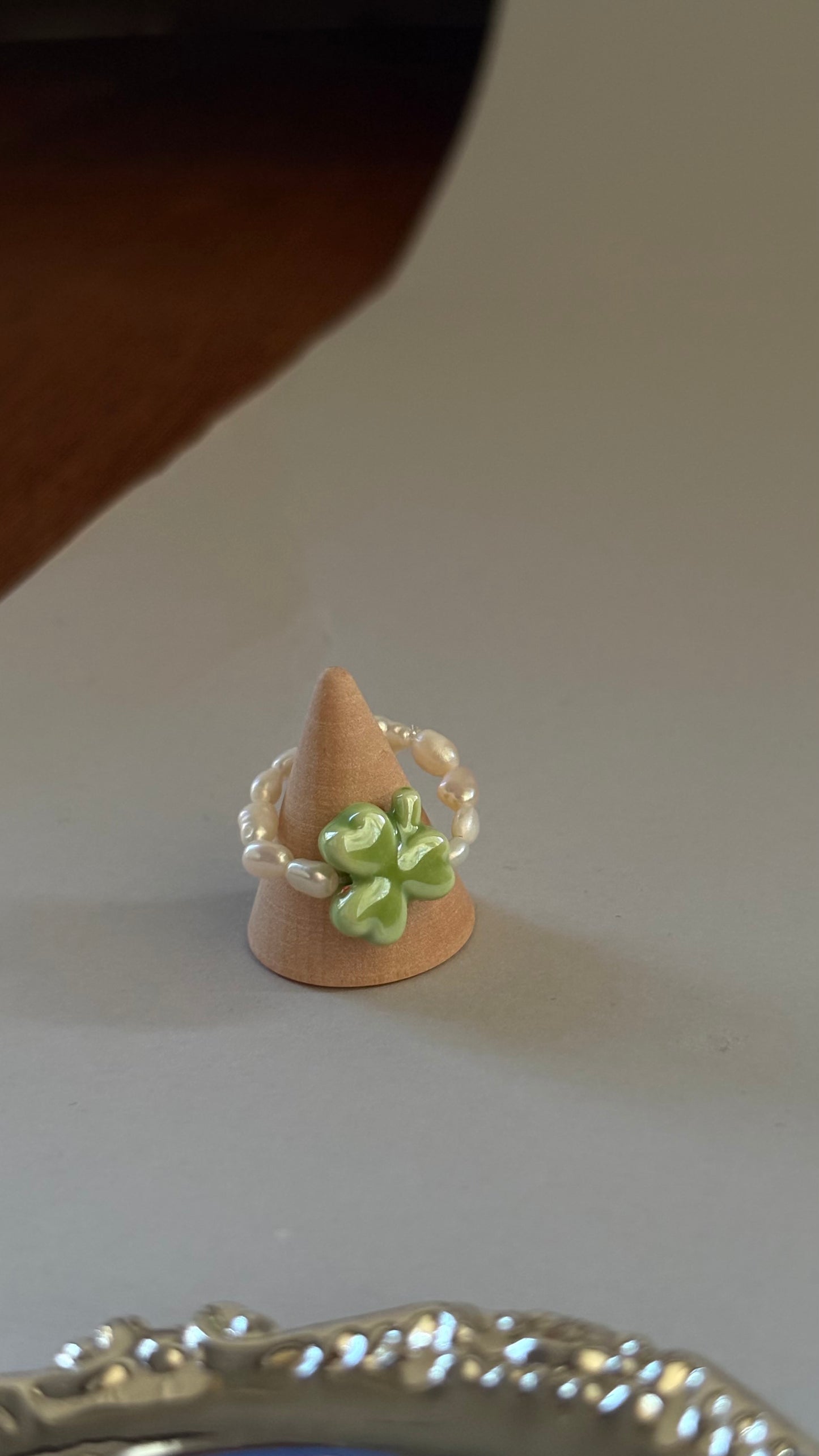 Pierścionek „Green Clover”