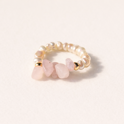 Pierścionek “Rose Pearl” 🌸