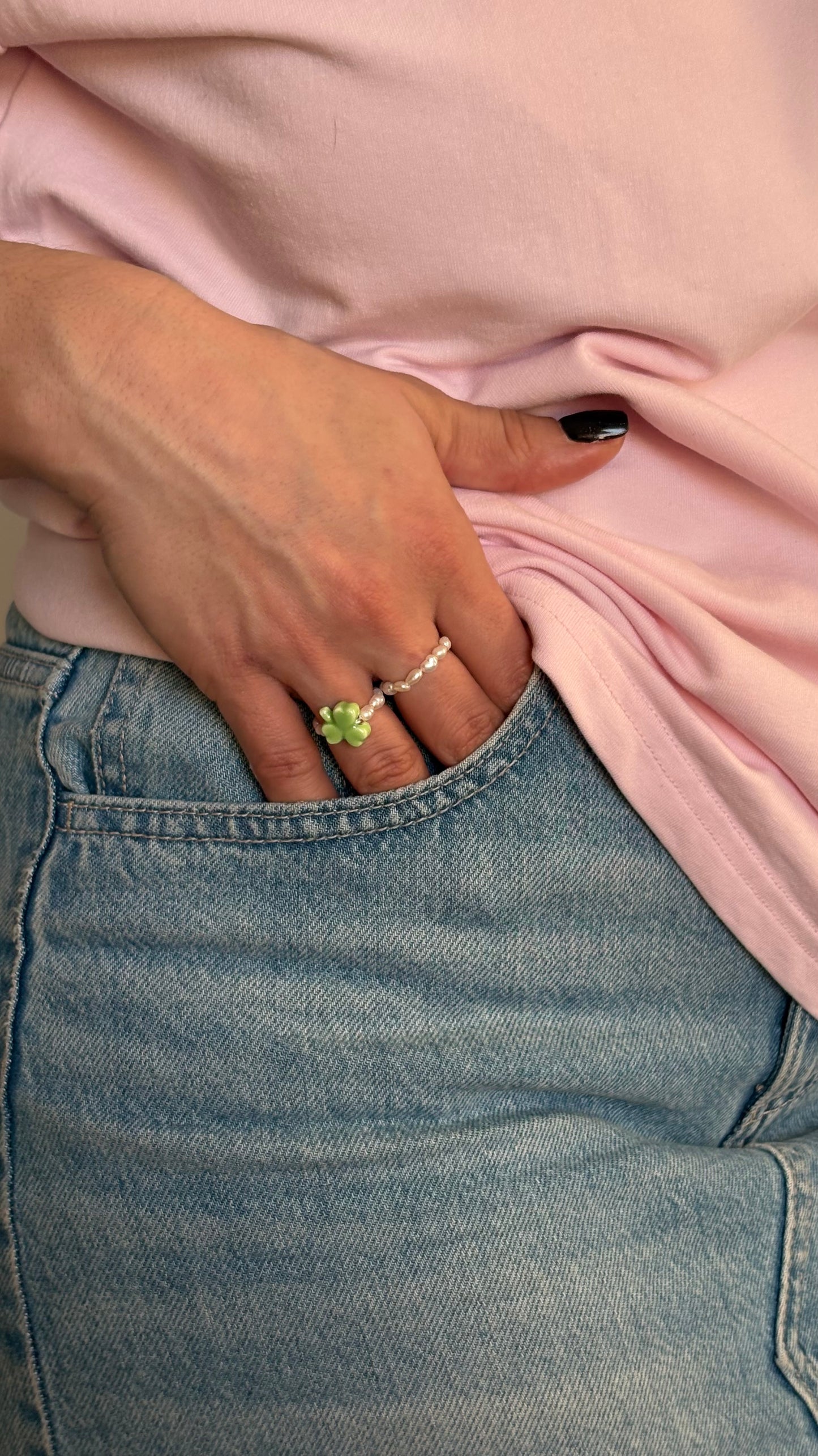 Pierścionek „Green Clover”