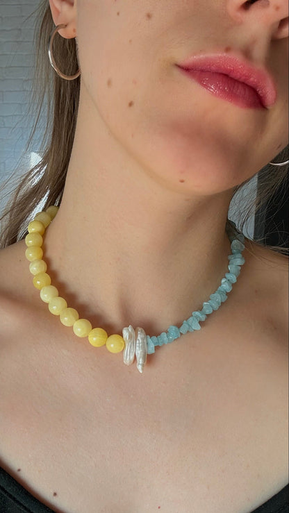 Naszyjnik „Sunlight Pearl”